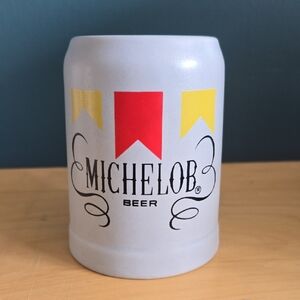 Michelob Beer Stein with Red and Yellow Accents